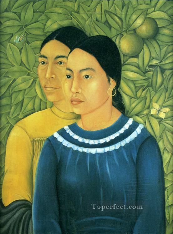 Two Women feminism Frida Kahlo Oil Paintings